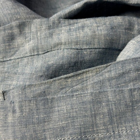 Athleta Cabo Linen Wide Leg Pants Women 20‎ Elastic Waist Pockets Lightweight - Picture 10 of 14